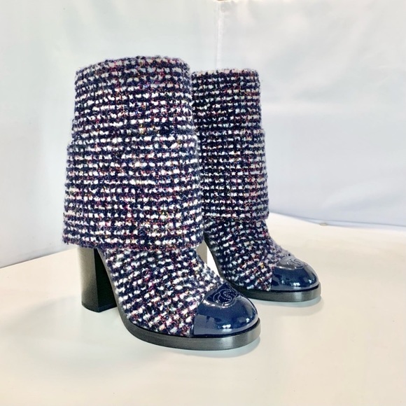 Searching for these Chanel Foldover Tweed Boots. - Picture 3 of 6